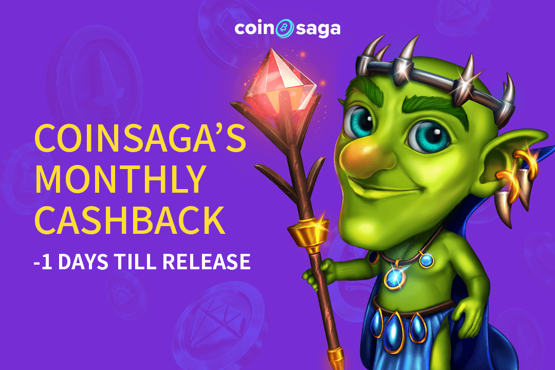 CoinSaga’s Monthly Cashback